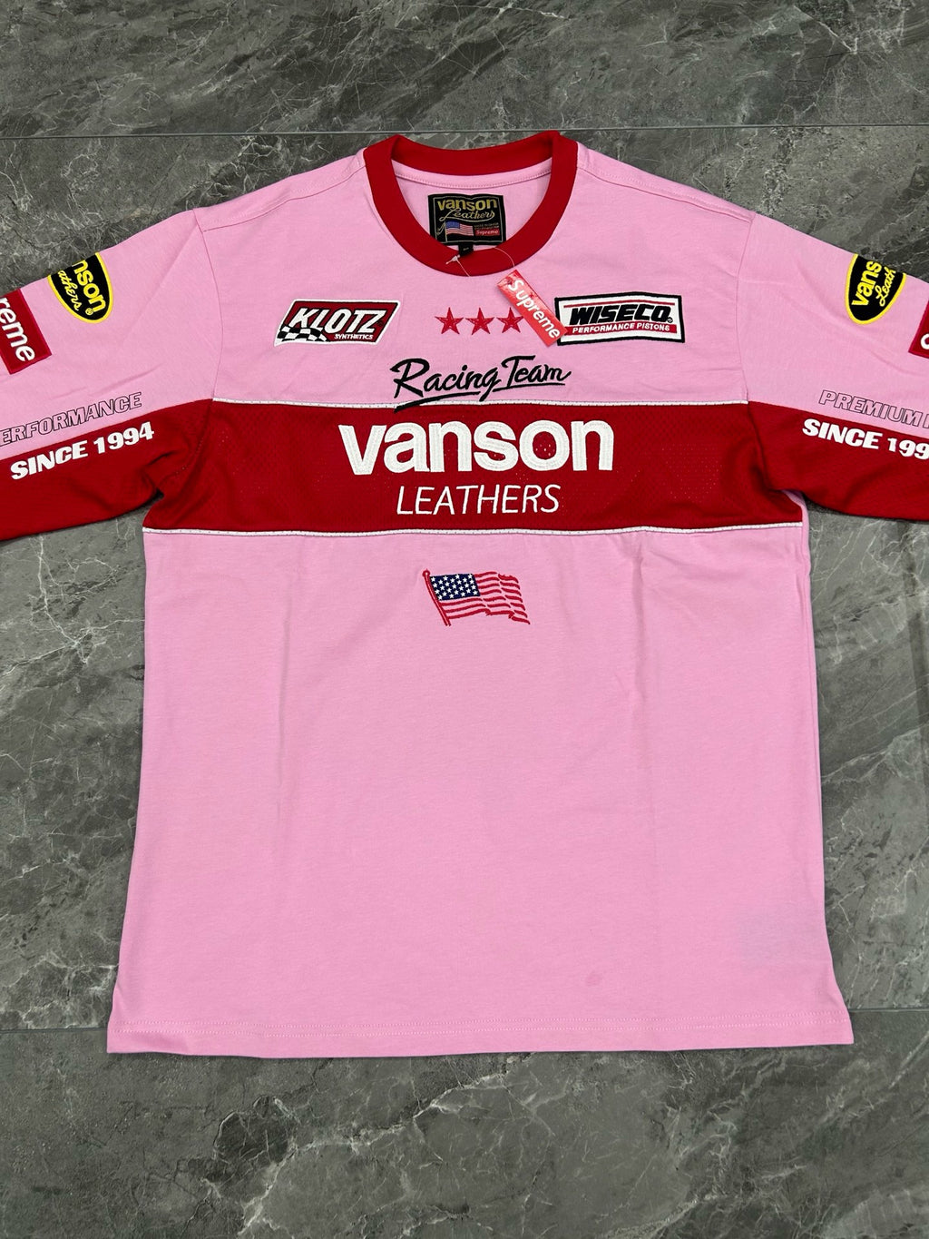 Supreme x Vanson Leathers Long-Sleeve Top Pink