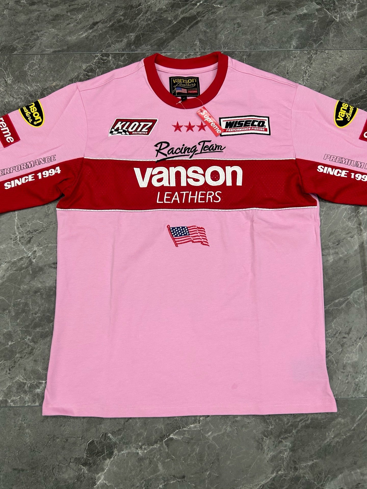 Supreme x Vanson Leathers Long-Sleeve Top Pink