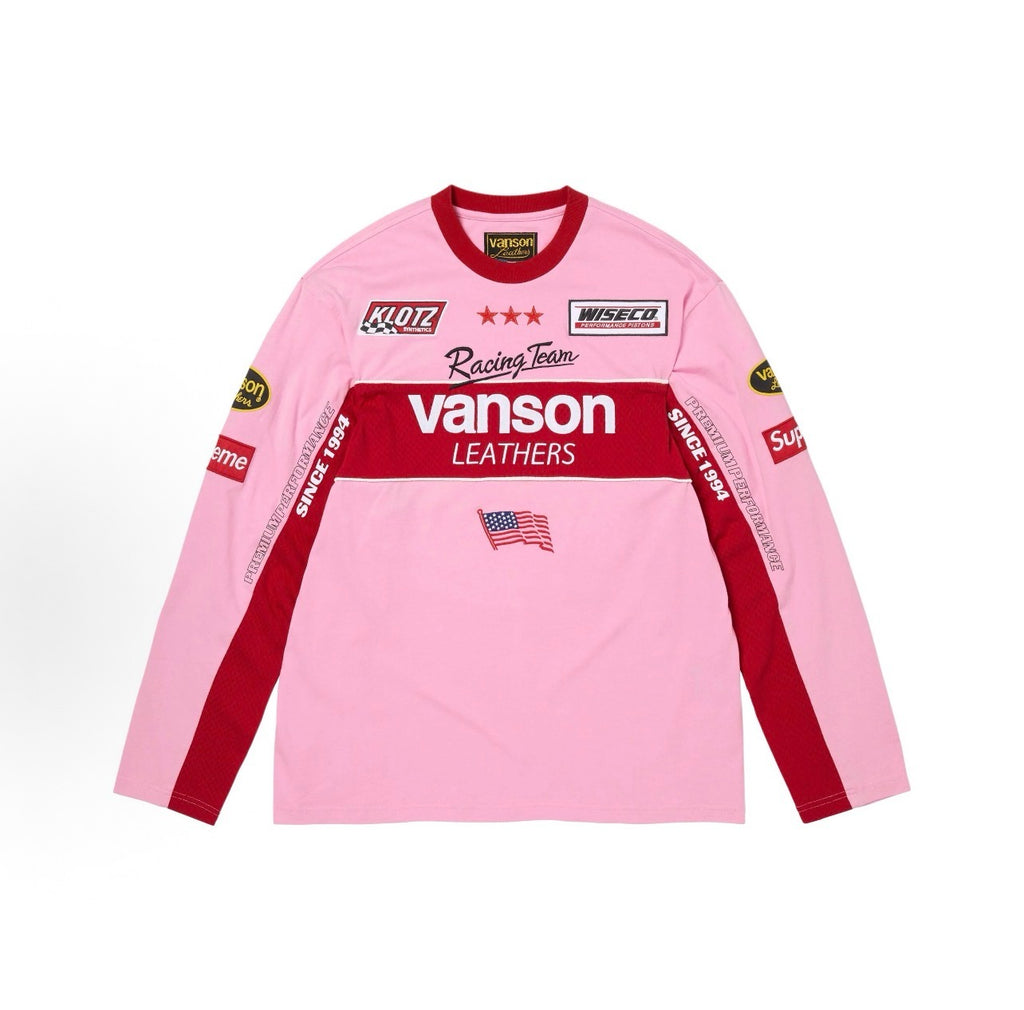 Supreme x Vanson Leathers Long-Sleeve Top Pink