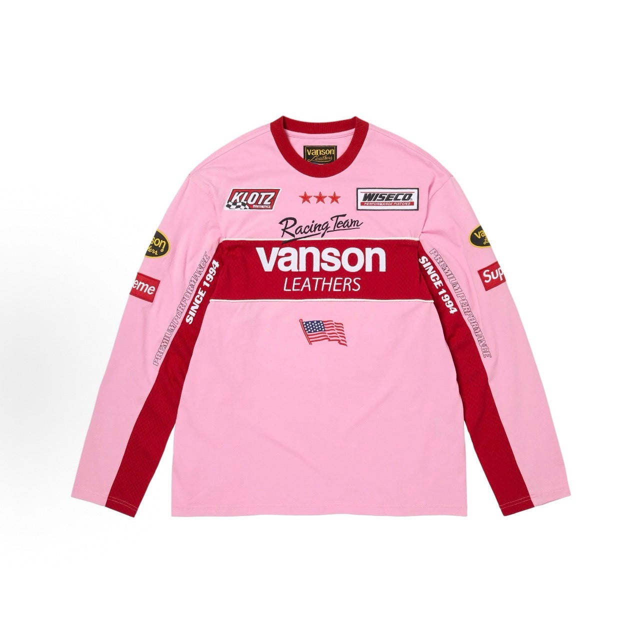 Supreme x Vanson Leathers Long-Sleeve Top Black