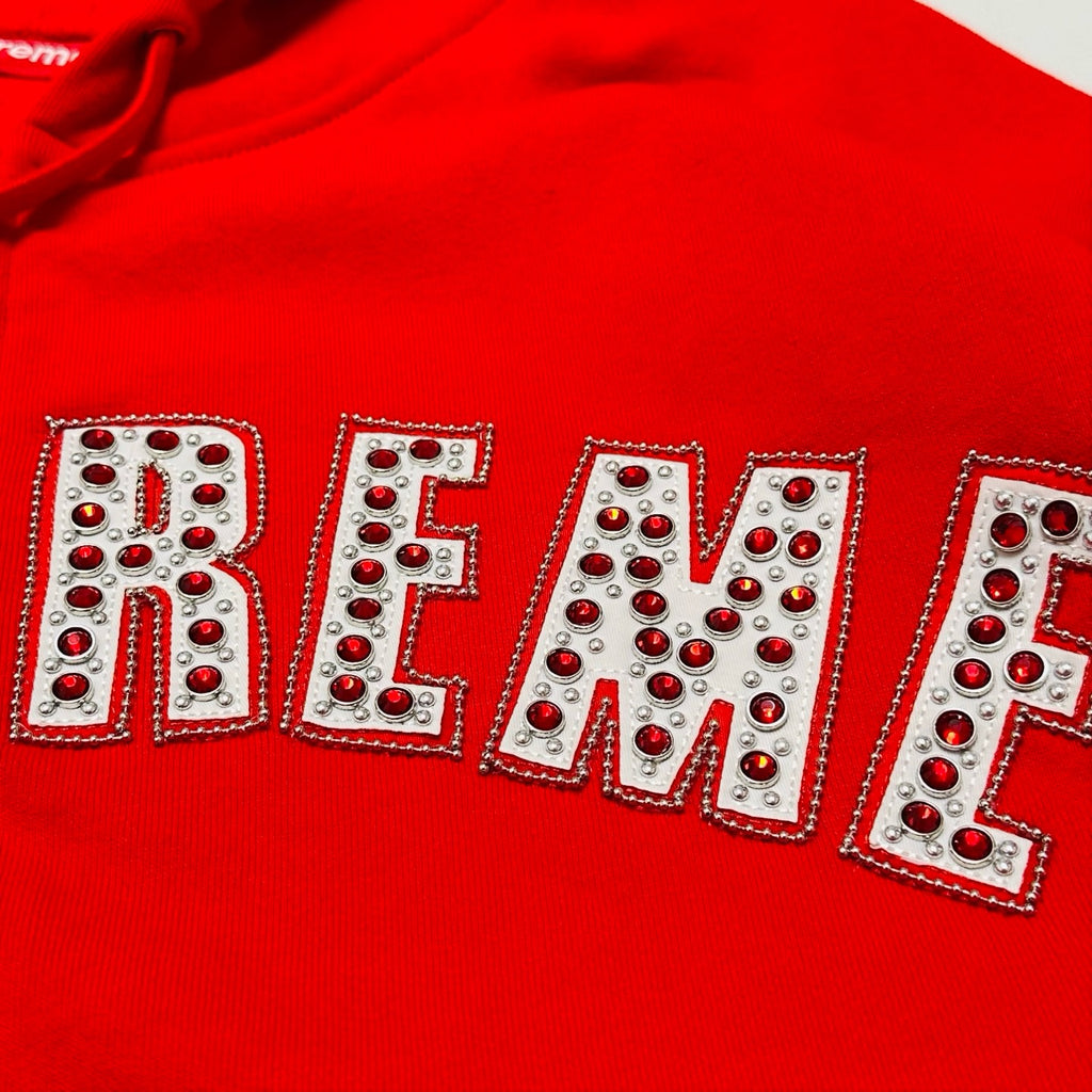 Rhinestone hoodie. SUPREME x B.B. SIMON