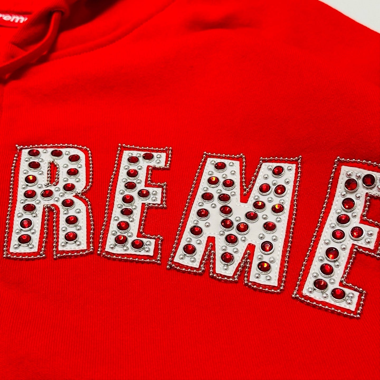 Rhinestone hoodie. SUPREME x B.B. SIMON