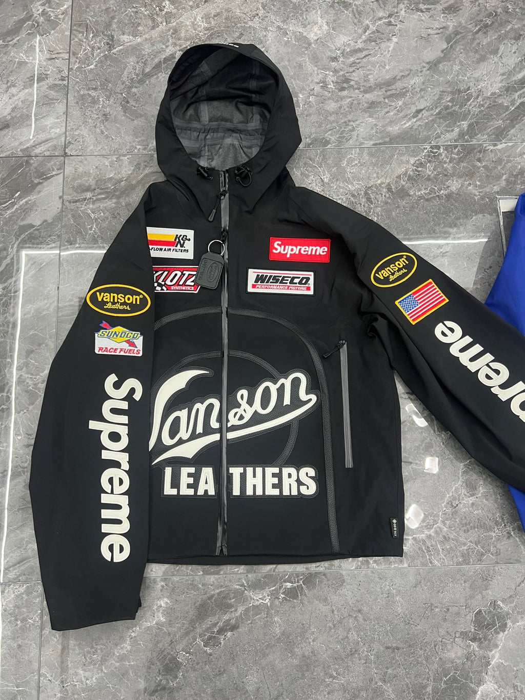 Veste Supreme Vanson en cuir GORE-TEX