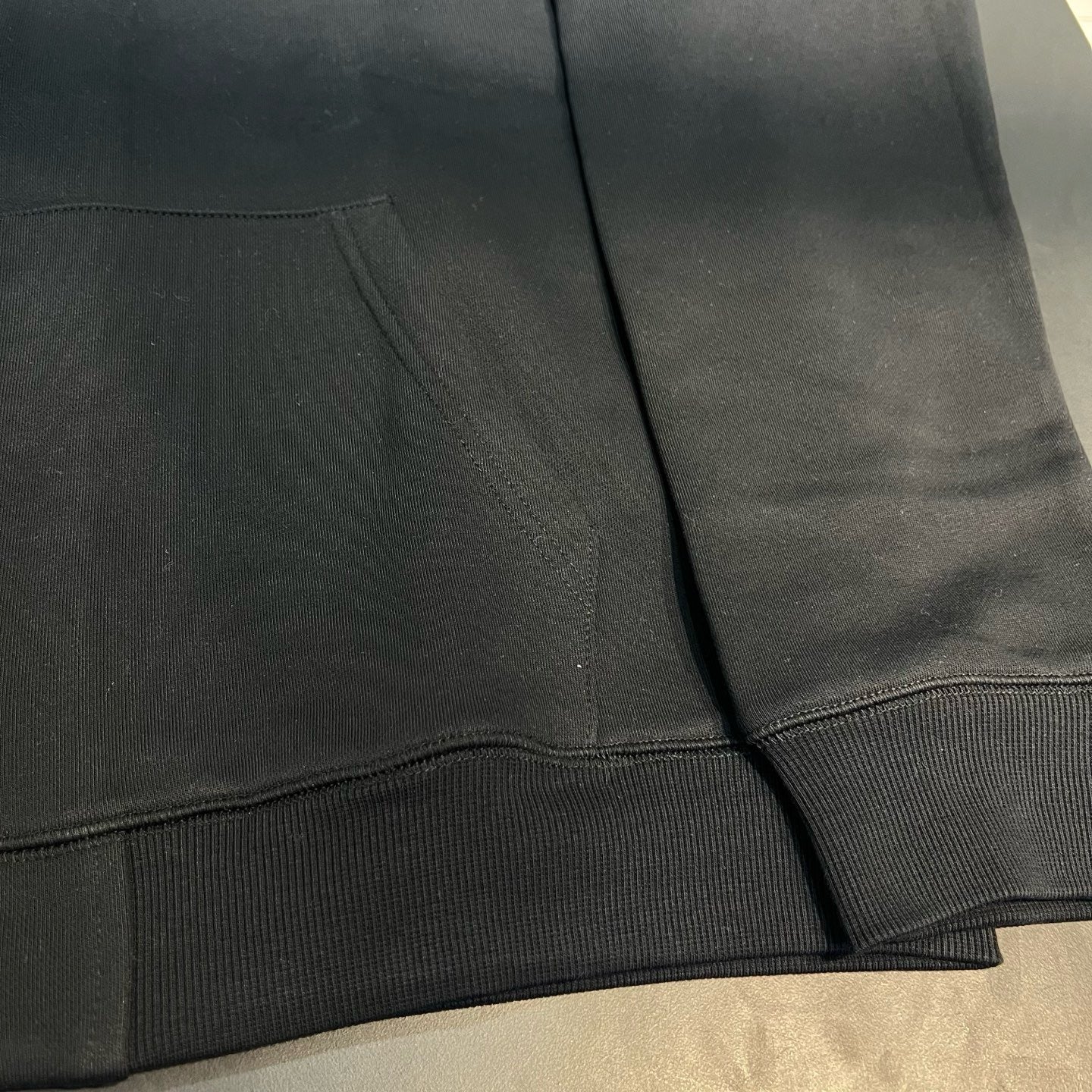 Paper Jam Triple Leather Cross Zip Up Hoodie 'Black Heather'