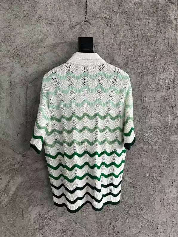 Casablanca - Wavy Gradient Crochet Shirt