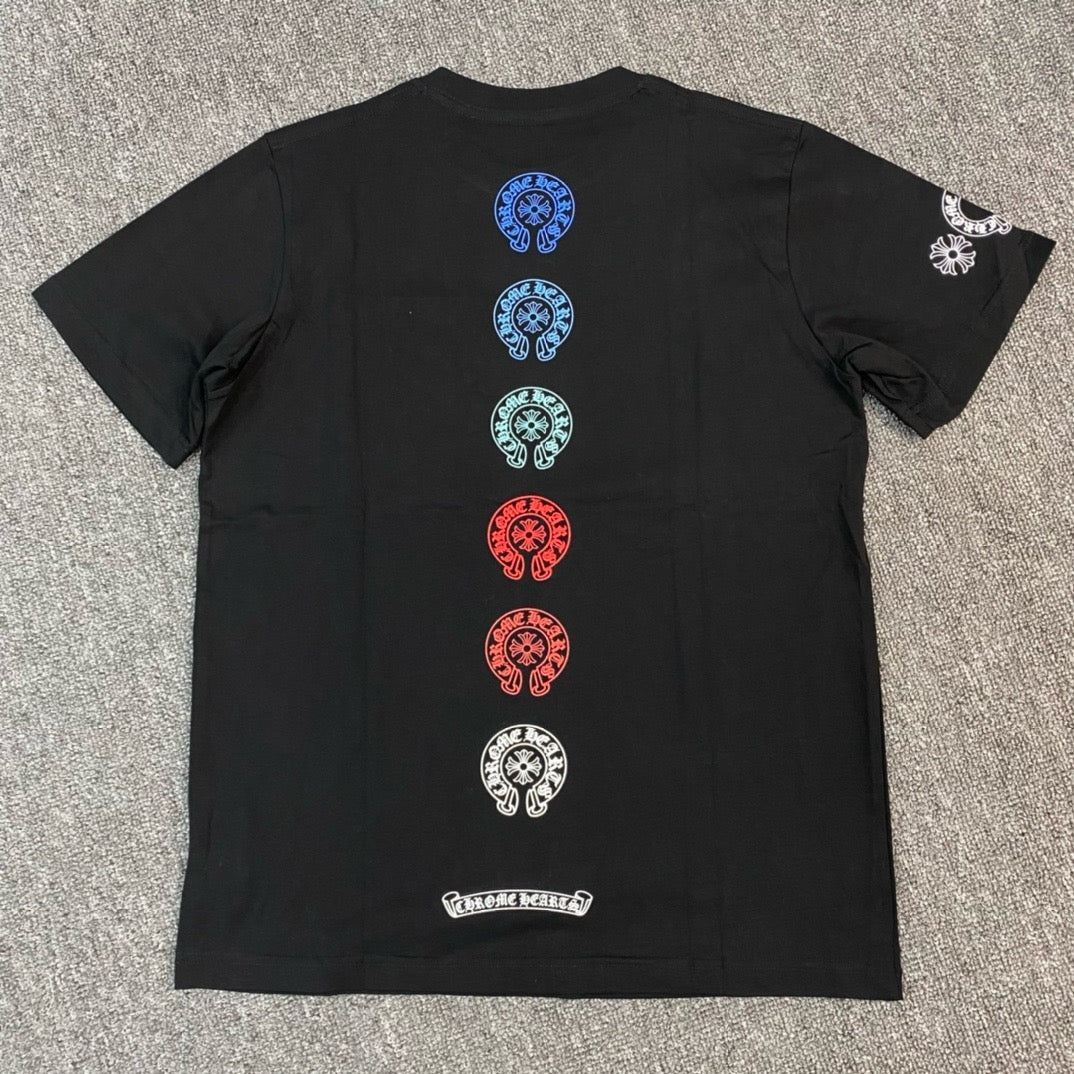 T shirt manche courte Chrome Hearts Multi Color HorseShoe