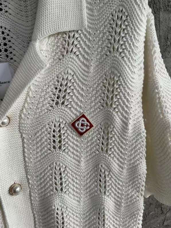 Casablanca - Wavy Crochet Shirt