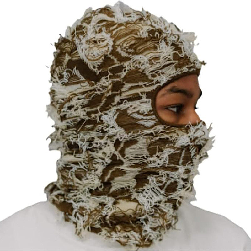 Masque de Ski Distressed Balaclava Facial Plein Visage