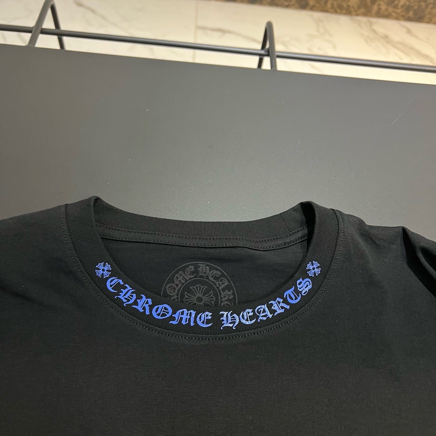 Chrome Hearts Neck Logo Long-Sleeve T-Shirt 'Black