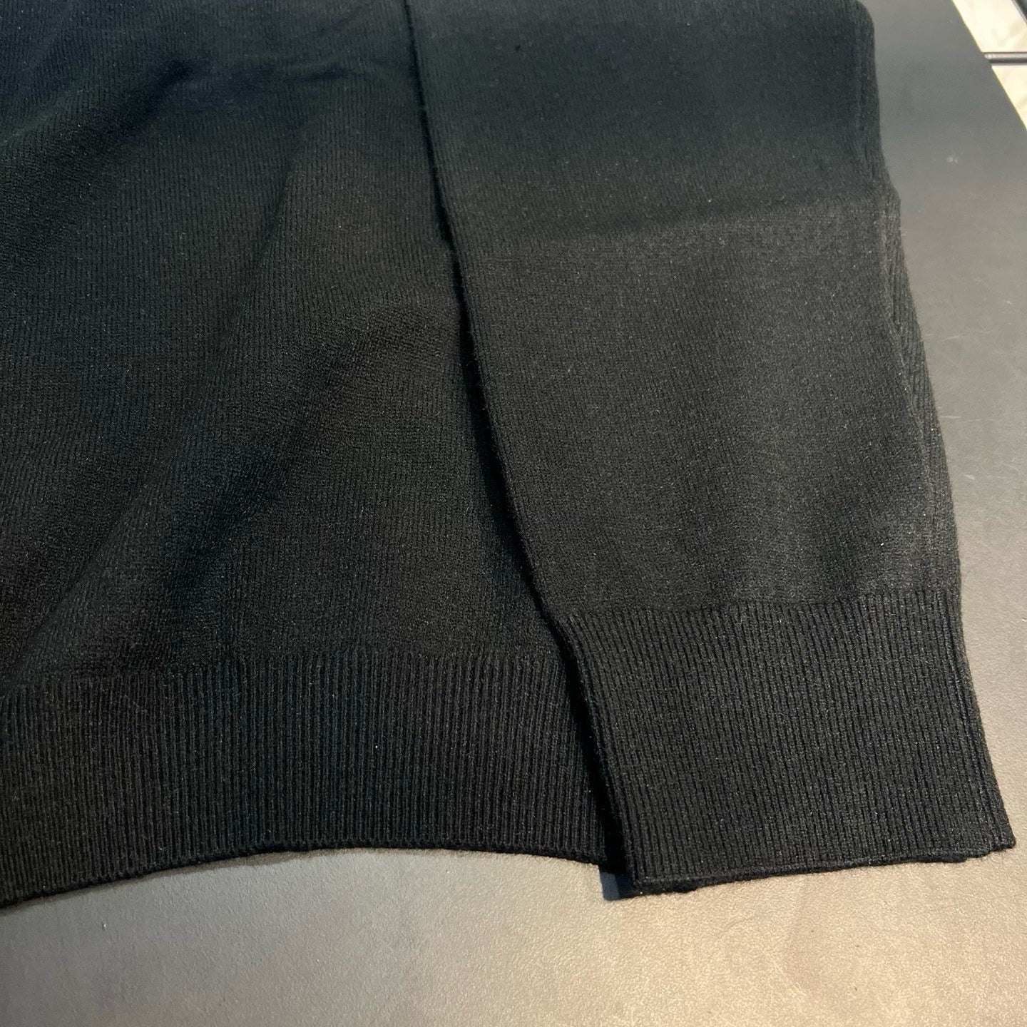 Polo En laine tricotée noir