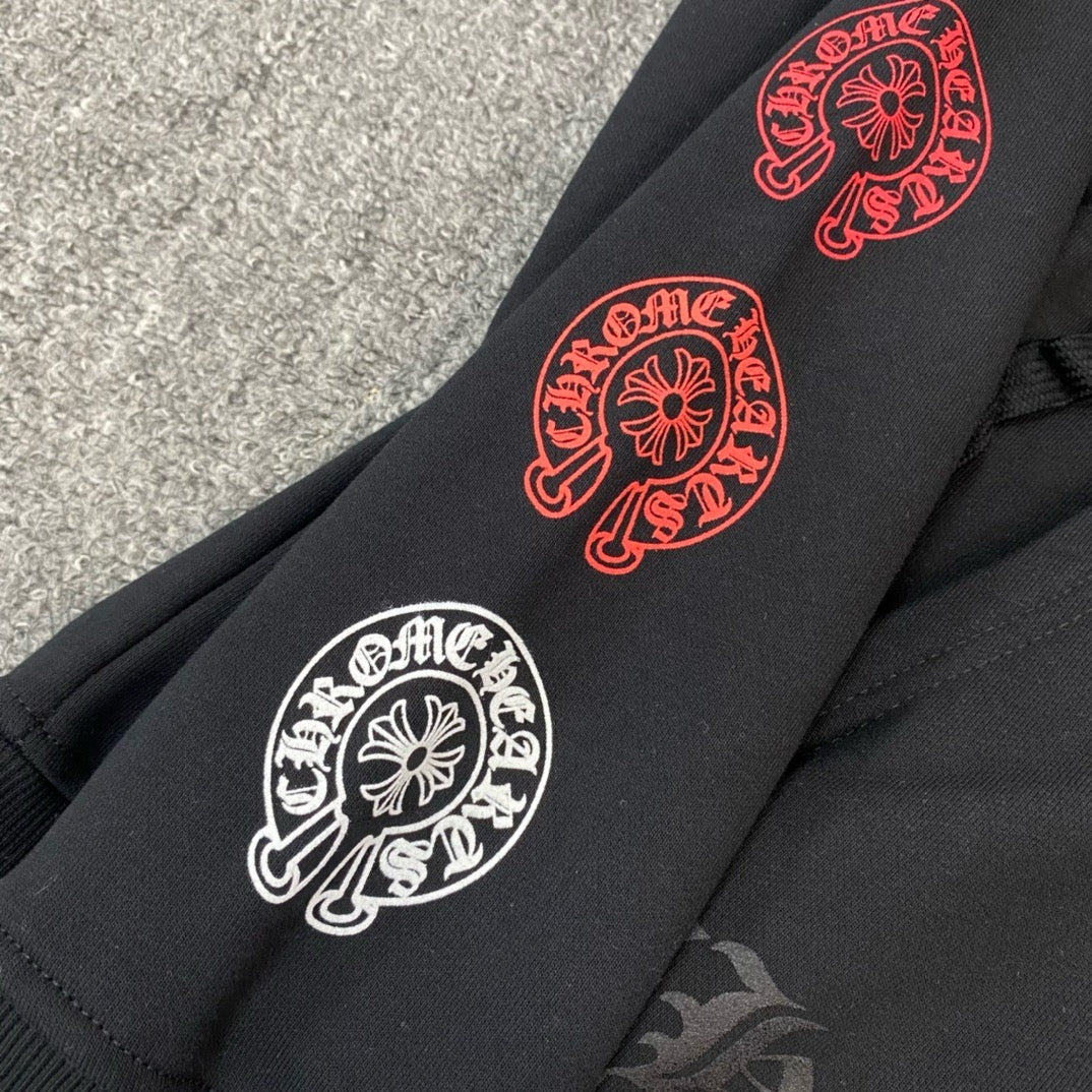 Chrome hearts Multi color Horseshoe Logo Zip Up hoodie