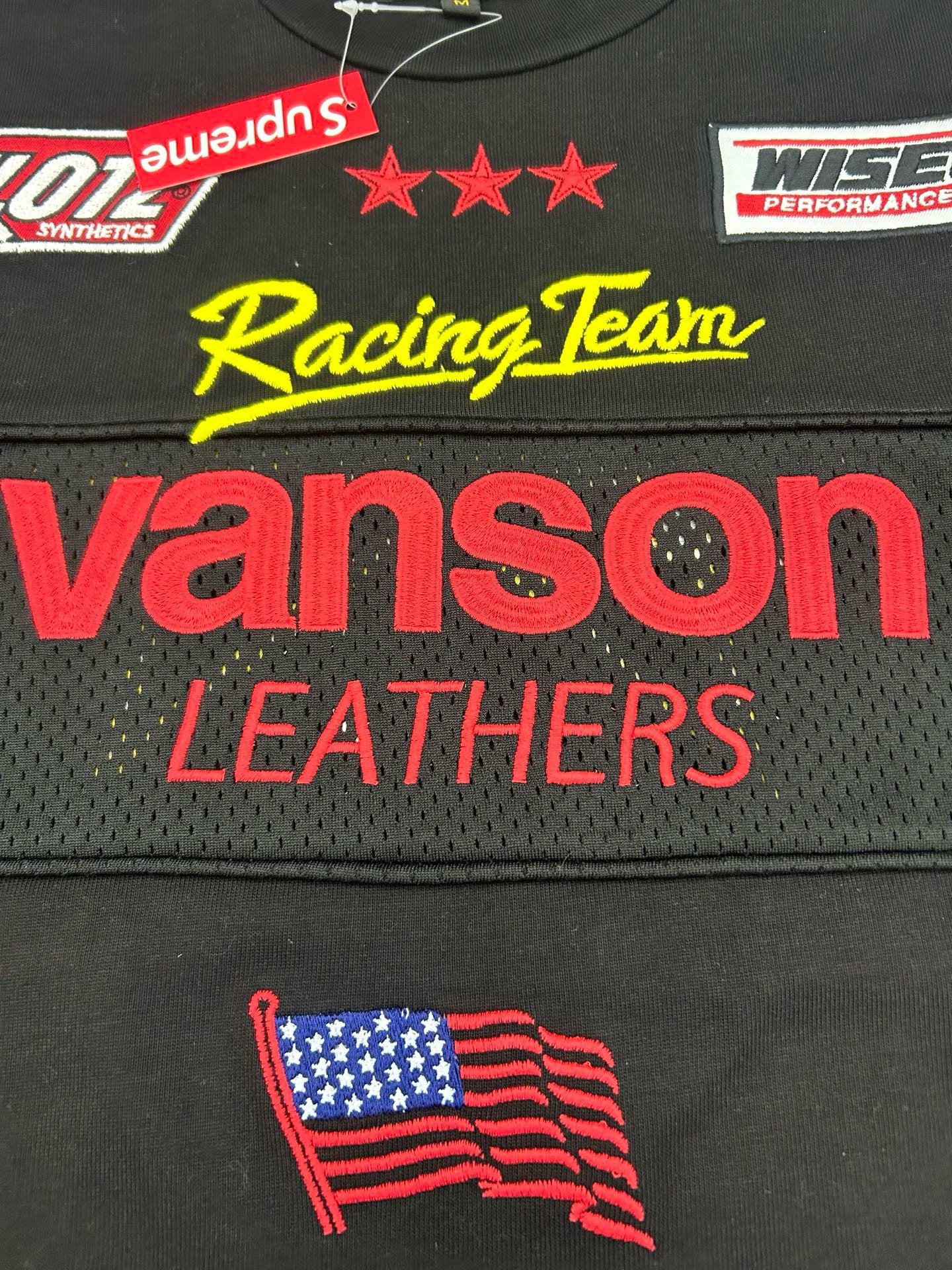 Supreme x Vanson Leathers Long-Sleeve Top Black