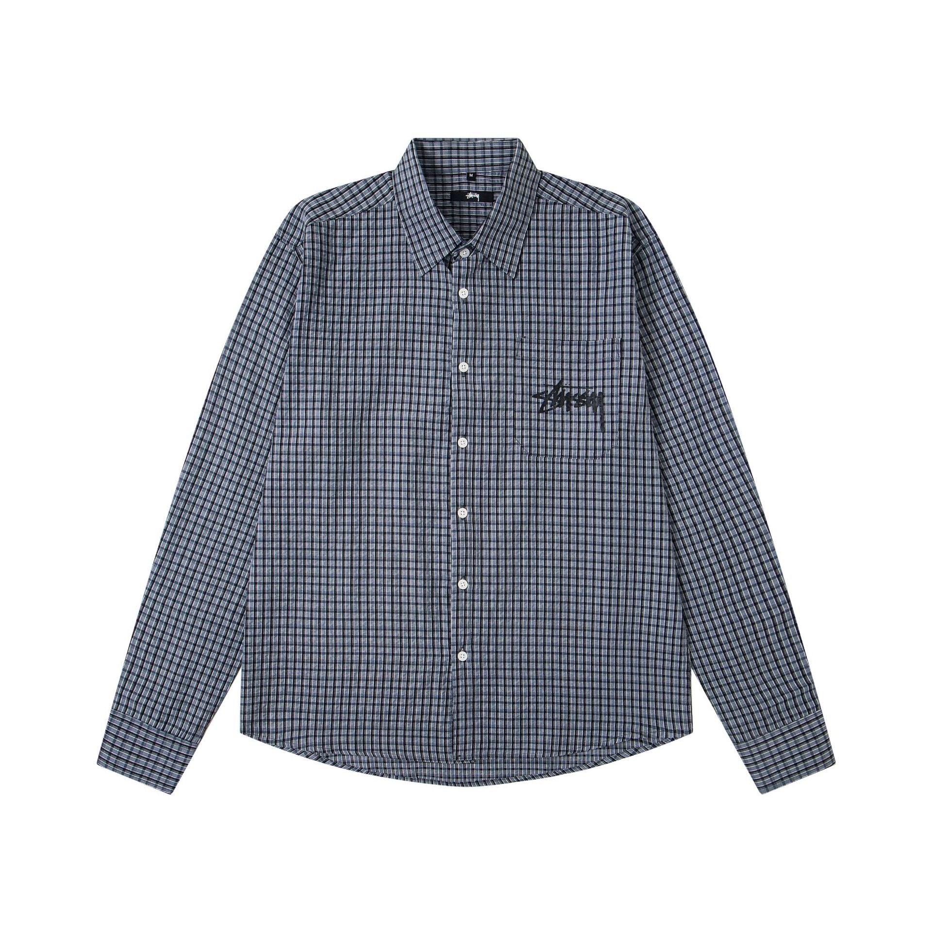 Chemise en coton manches longues Stussy
