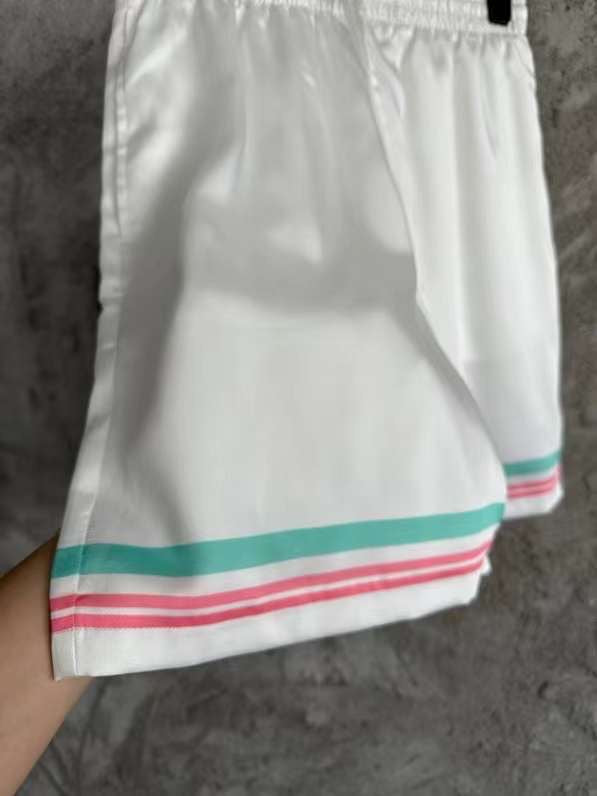 Casablanca -  Tennis Club Icon Silk Shorts