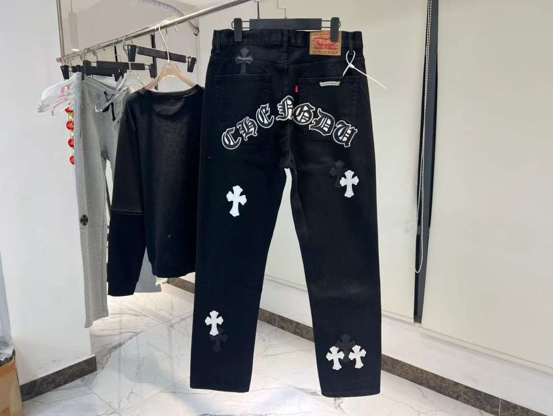 Jean Chrome hearts