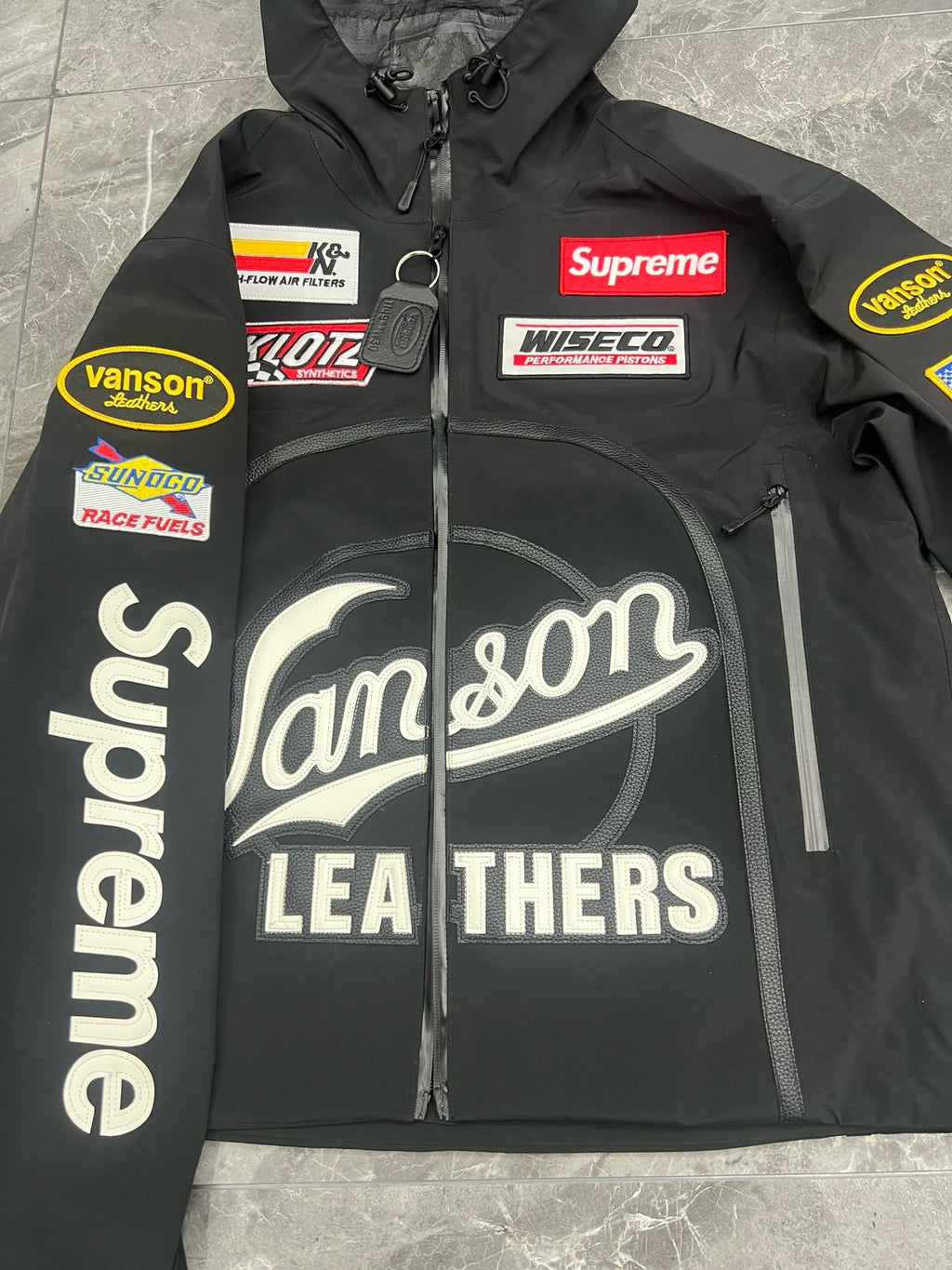 Veste Supreme Vanson en cuir GORE-TEX