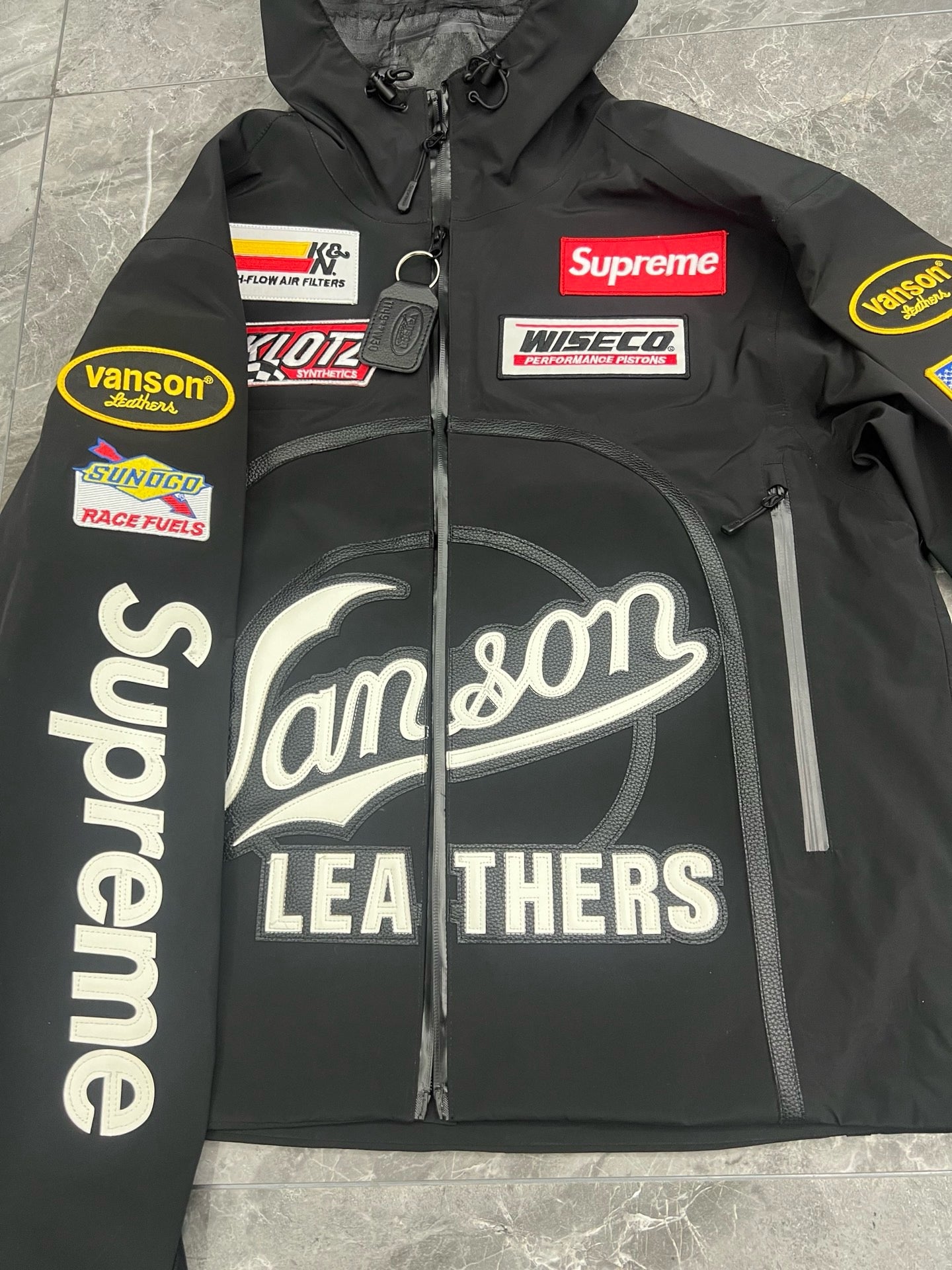 Veste Supreme Vanson en cuir GORE-TEX