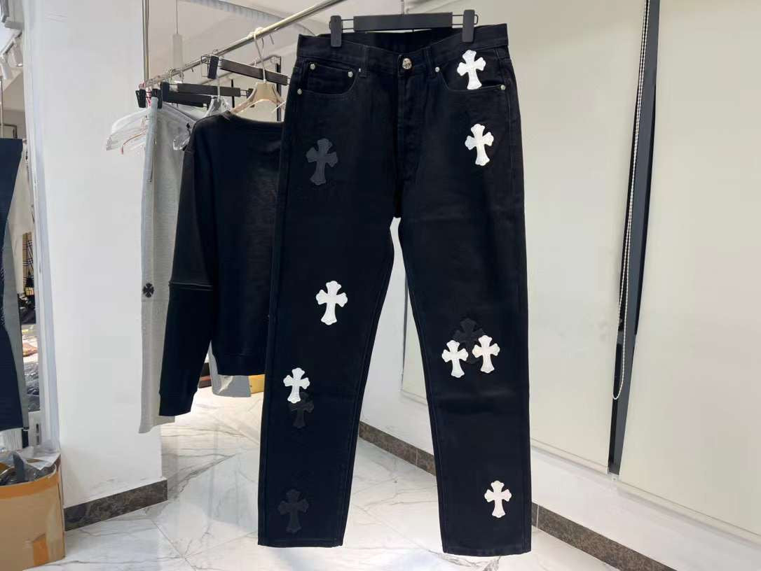 Jean Chrome hearts