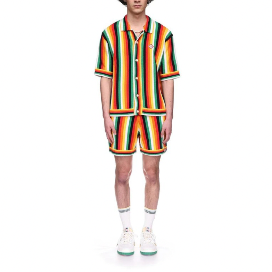 Casablanca - Striped Towelling Shirt et Short