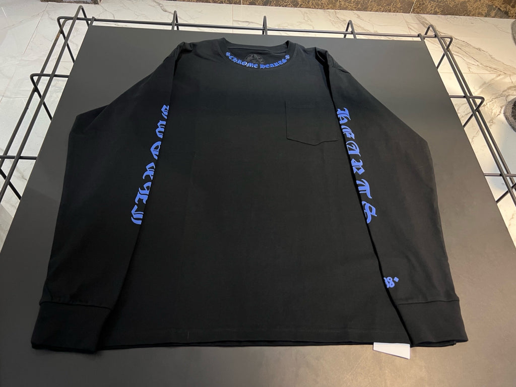 Chrome Hearts Neck Logo Long-Sleeve T-Shirt 'Black