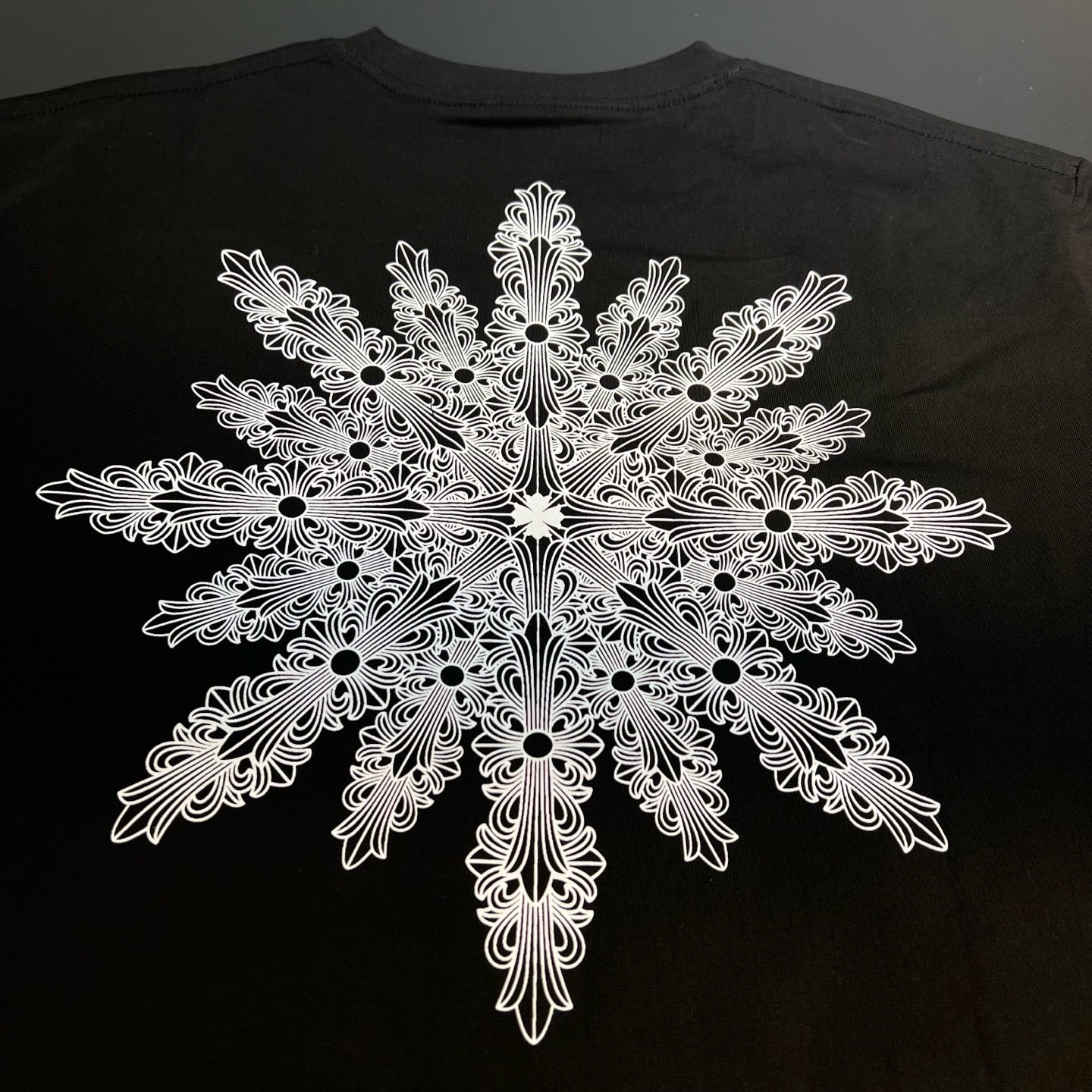 Chrome Hearts 2010s Snowflake Crosses Pocket Tee