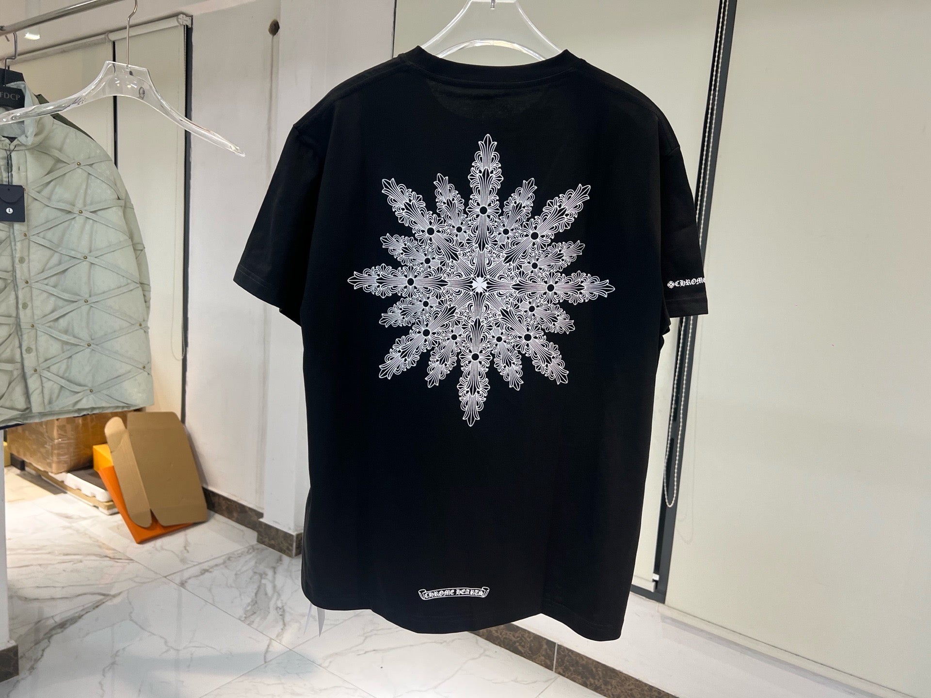 Chrome Hearts 2010s Snowflake Crosses Pocket Tee