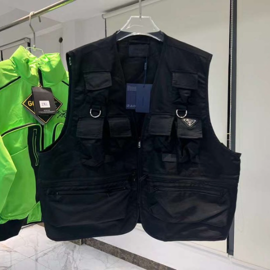 Prada - Gilet à poches cargo