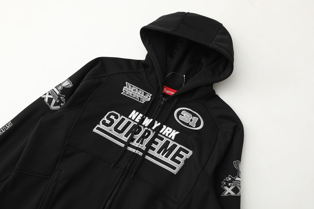 Supreme FW25 Week 16 Football Zip Up Hooded Sweatshirt