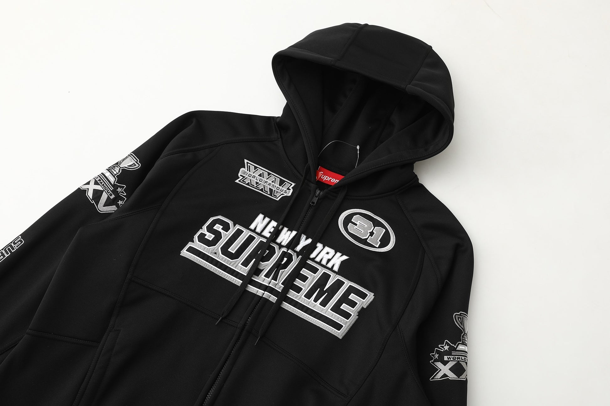 Supreme FW25 Week 16 Football Zip Up Hooded Sweatshirt