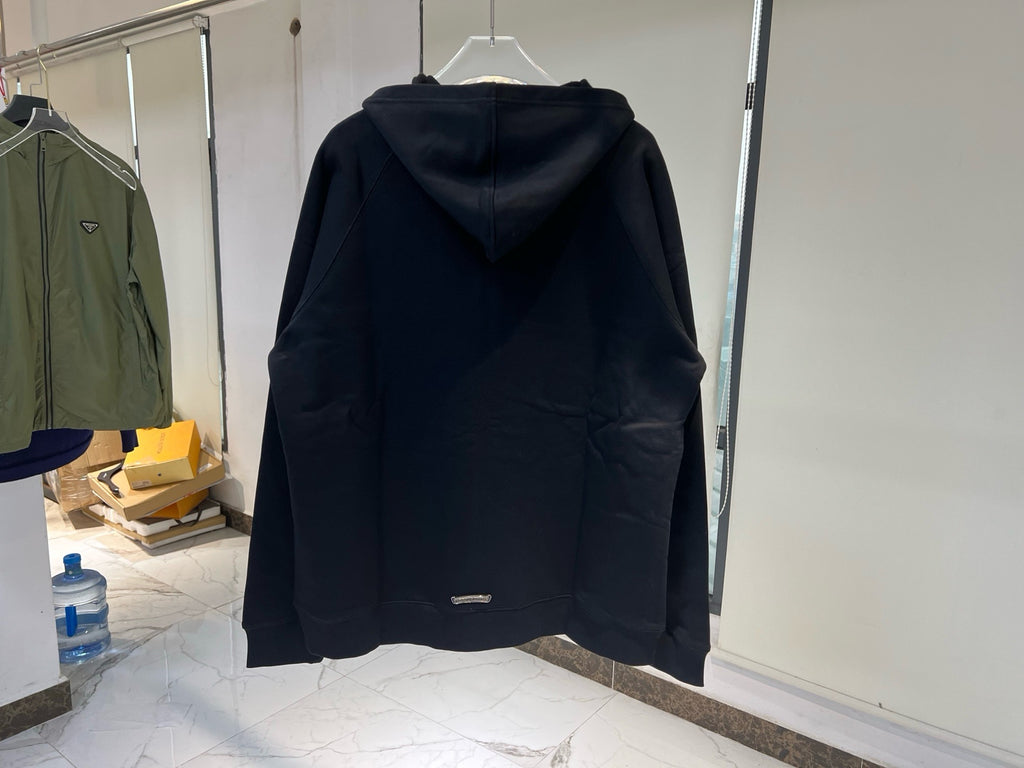 Paper Jam Triple Leather Cross Zip Up Hoodie 'Grey Heather'