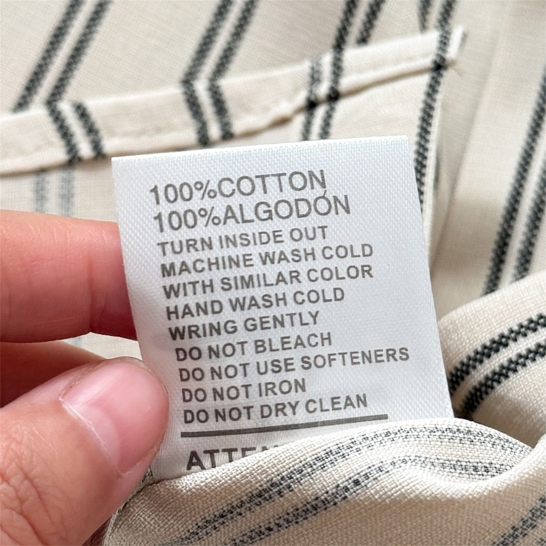 Chemise en coton manches longues Stussy