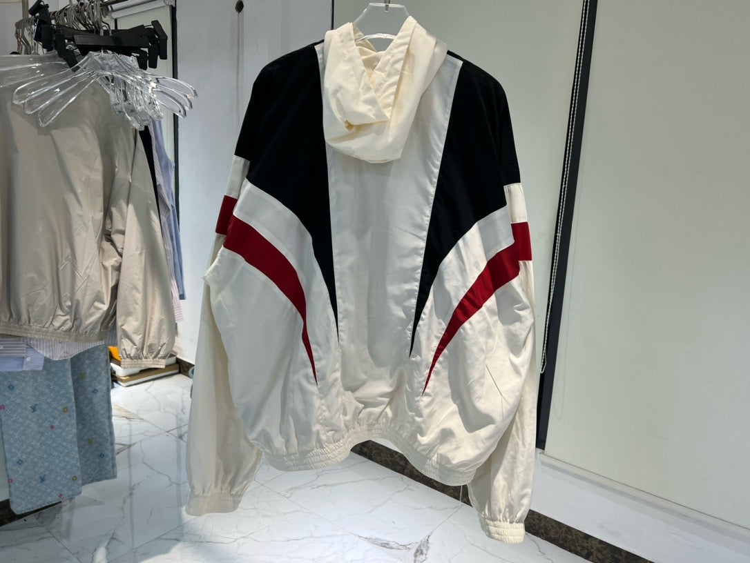 Veste Tracksuit Off shoulder 3B sports icon en blanc