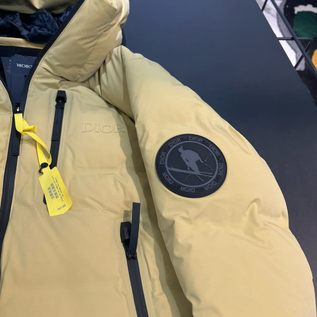 Dior x Descente x Peter Doig Light Yellow Puffer Jacket