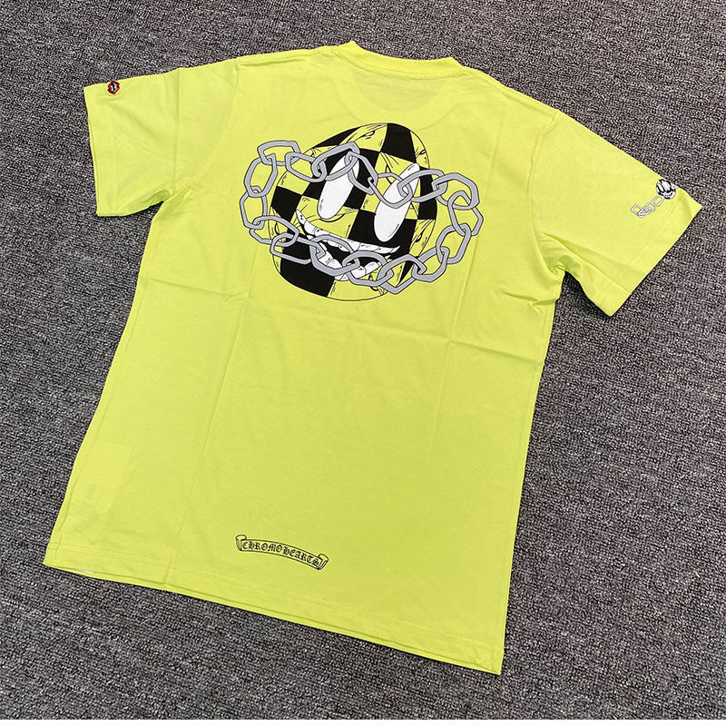 T-shirt manche courte Jaune motif Chrome H