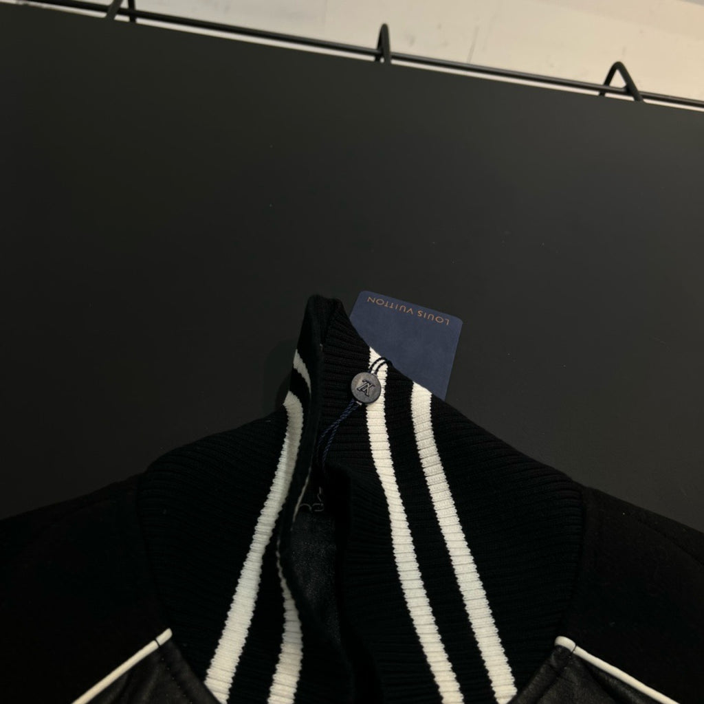 Blouson en cuir Varsity