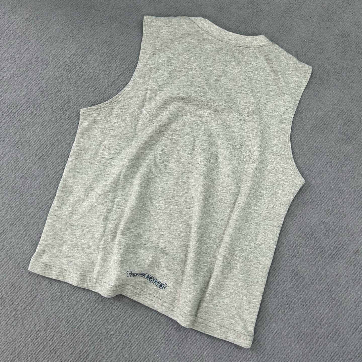 Chrome Hearts Triple Cross Tank Top Tee in Gray