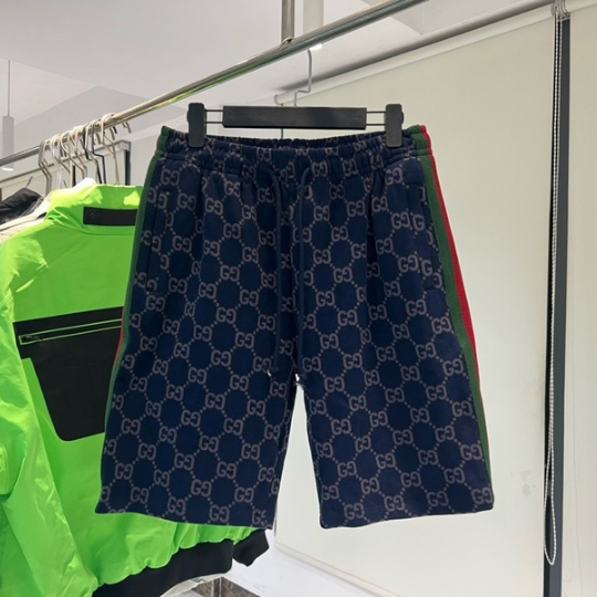 Short - Gucci bleu GG Jacquard coton