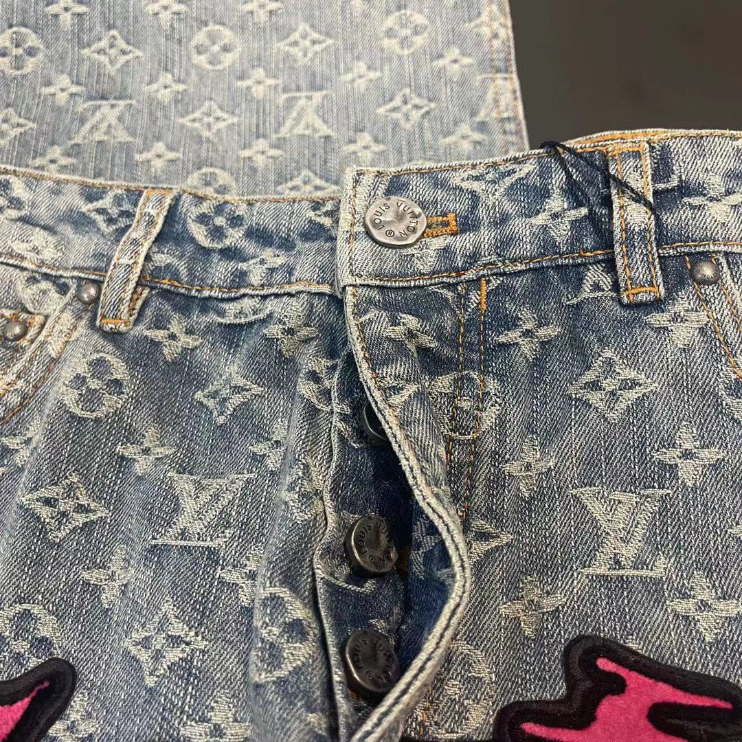 Louis Vuitton Pantalon Baggy Denim Indigo