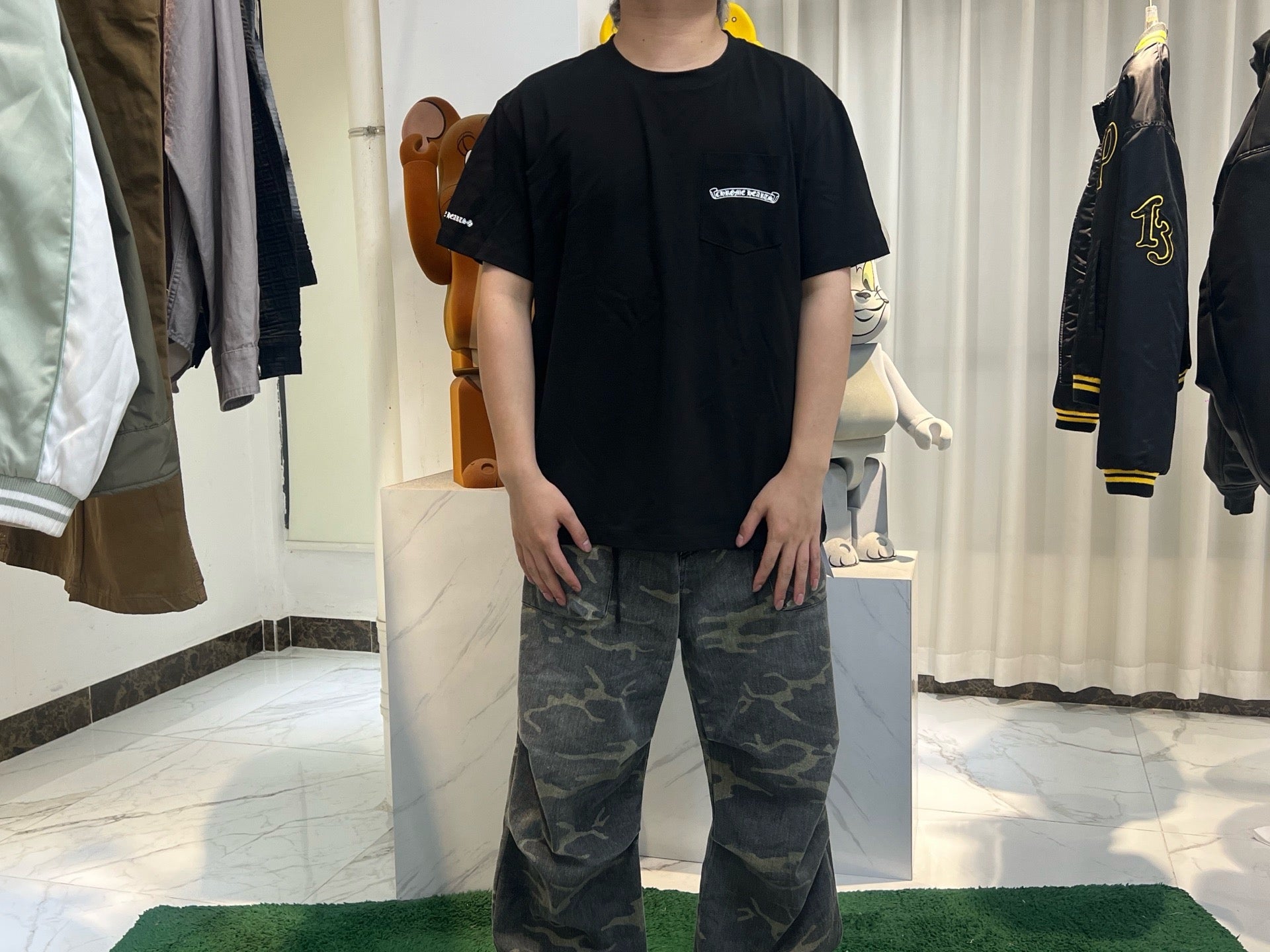 Chrome Hearts 2010s Snowflake Crosses Pocket Tee