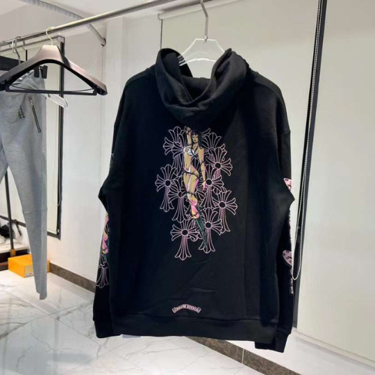 Chrome Hearts Deadly Doll Cross zip up hoodie