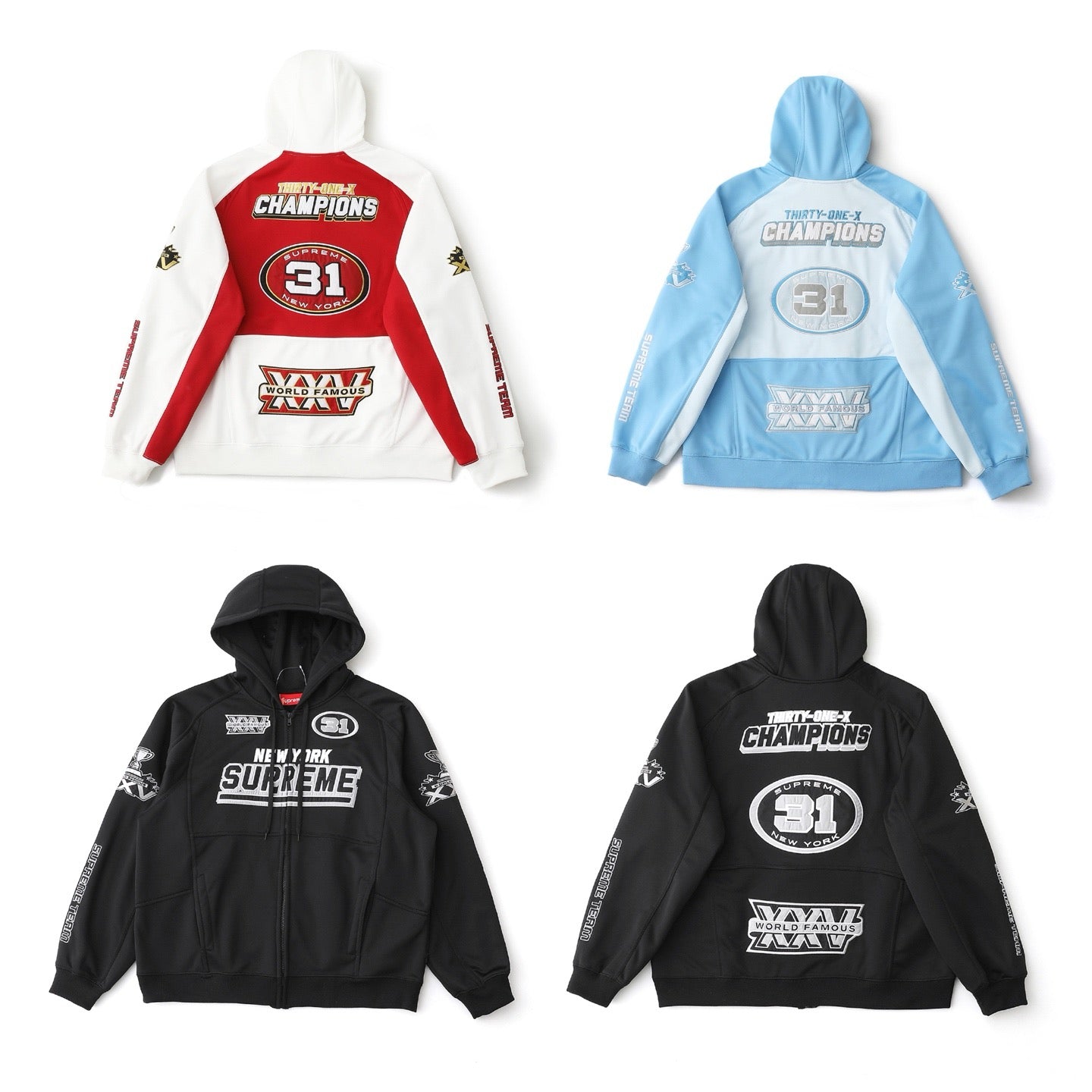 Supreme FW25 Week 16 Football Zip Up Hooded Sweatshirt