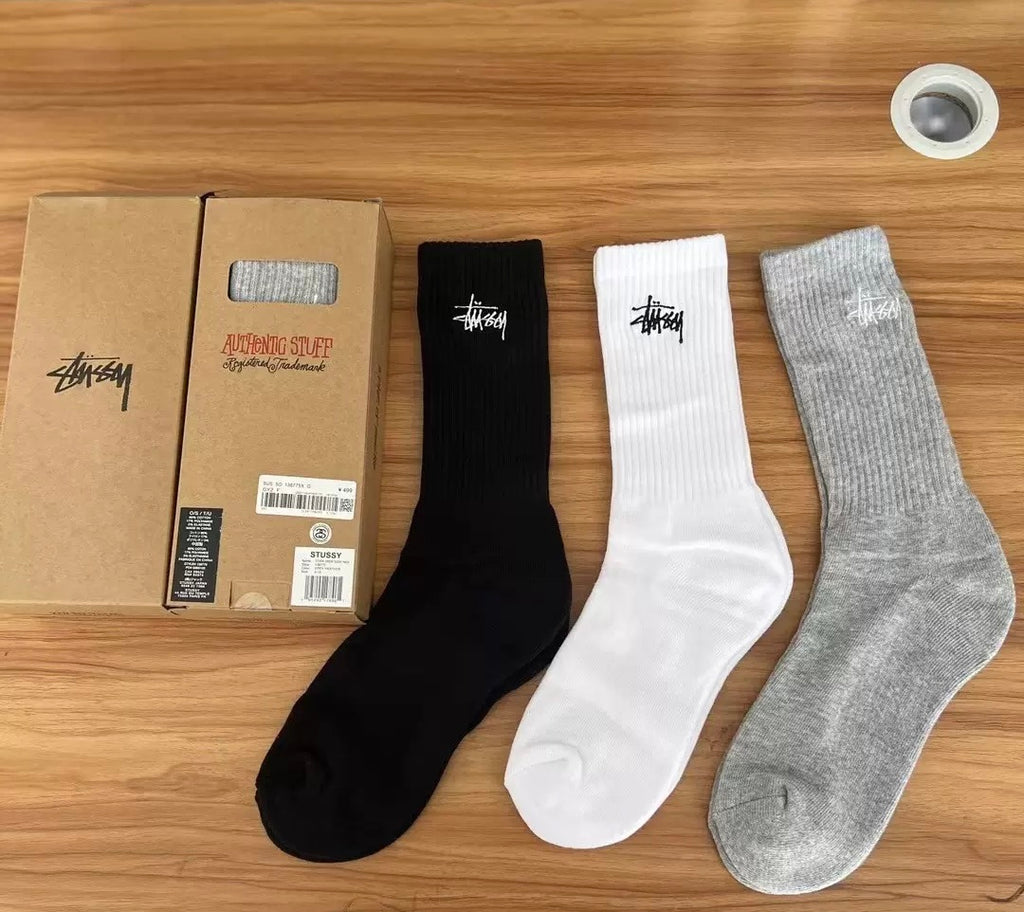 Stussy 3 Pairs Sport Socks