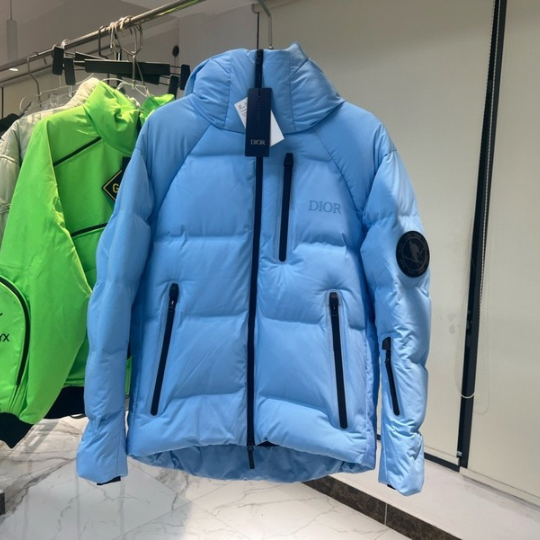 Dior x Descente x Peter Doig Light Blue Puffer Jacket