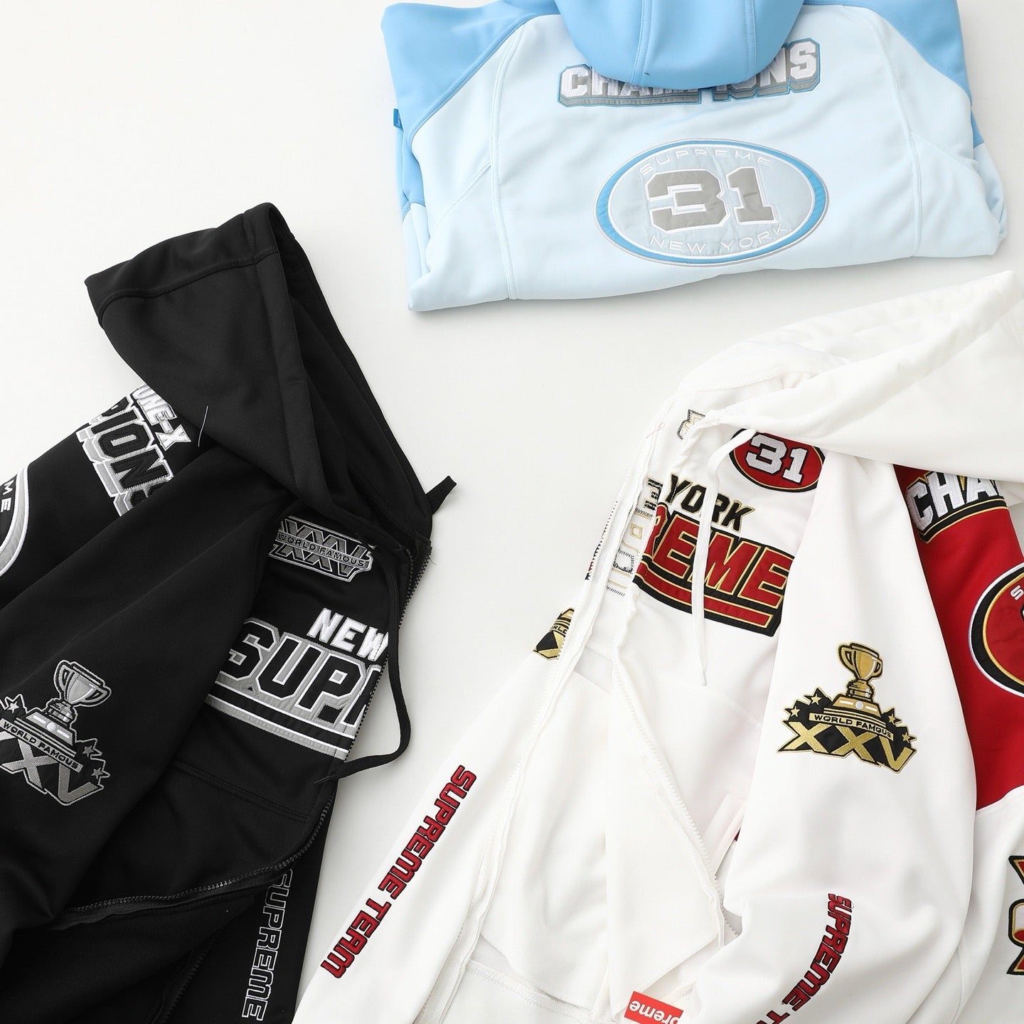 Supreme FW25 Week 16 Football Zip Up Hooded Sweatshirt