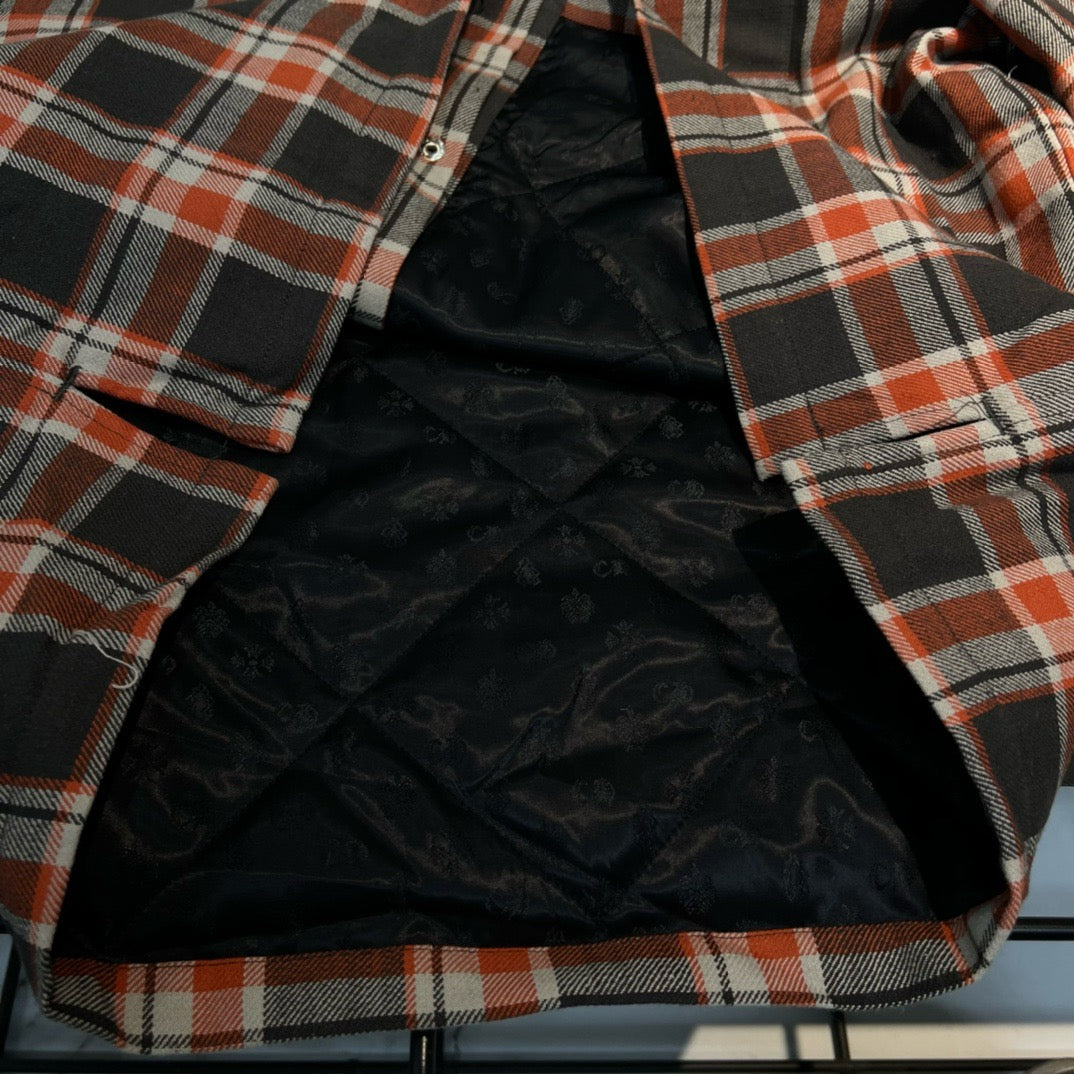 Chrome Hearts Plaid Cotton Filled Shirt