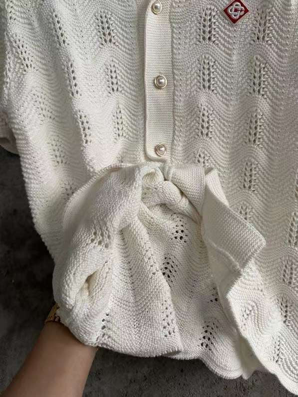 Casablanca - Wavy Crochet Shirt