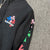 Sweatshirt à capuche manche longue hoodie noir/ Blanc motif Chrome H multicolore avec fermeture