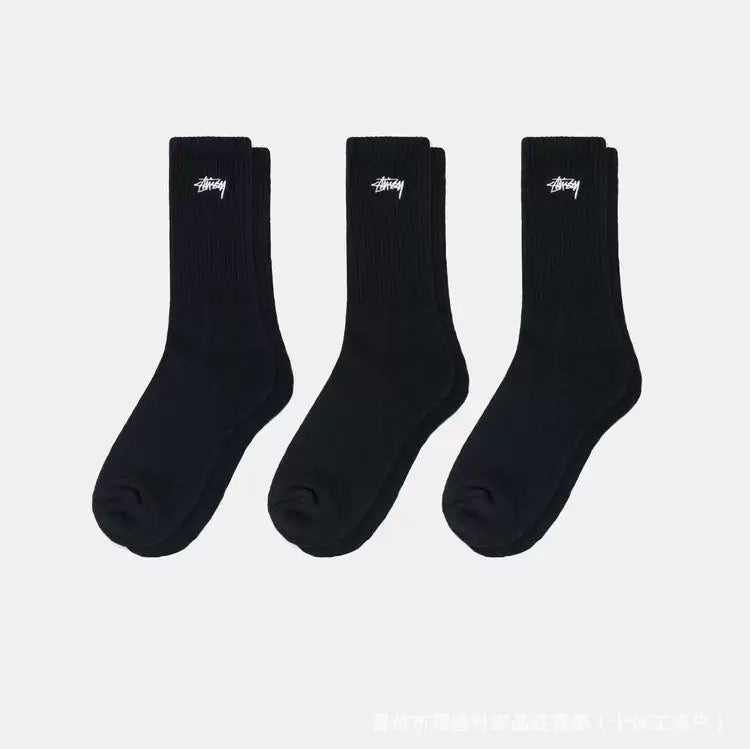 Stussy 3 Pairs Sport Socks