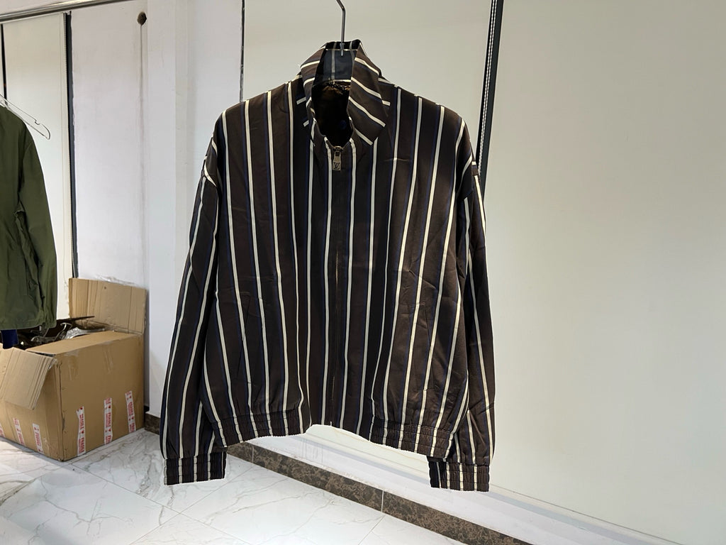 Veste de jogging rayée zippée