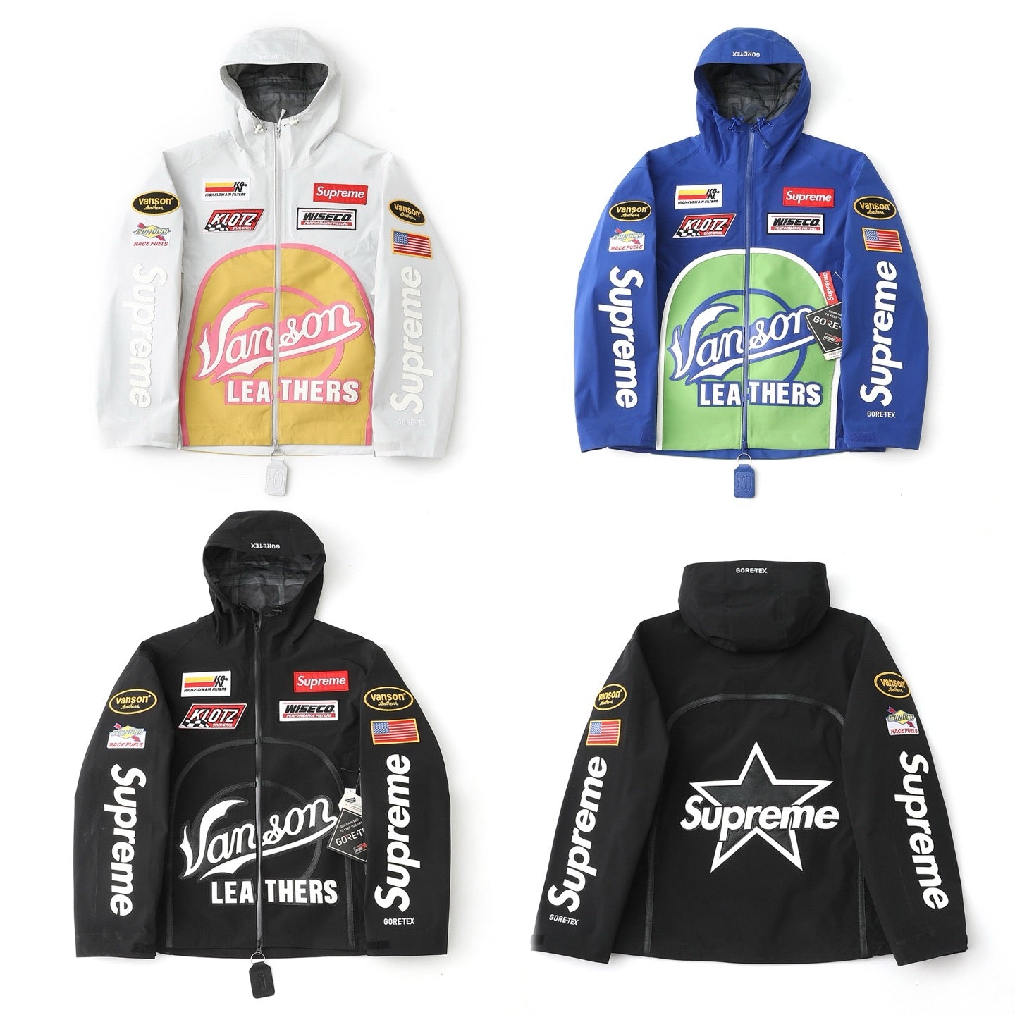 Veste Supreme Vanson en cuir GORE-TEX